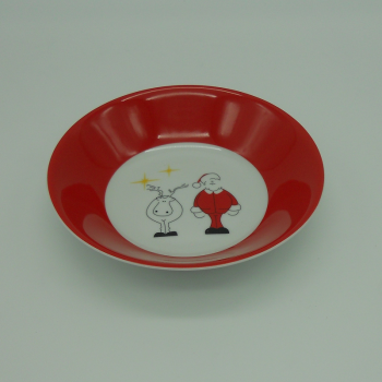 code 500007-Children dinner set Santa and Donner- cereal bowl