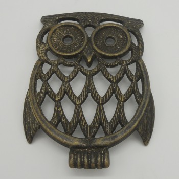 code 034019-OXI - Trivet - Owl (oxidized)