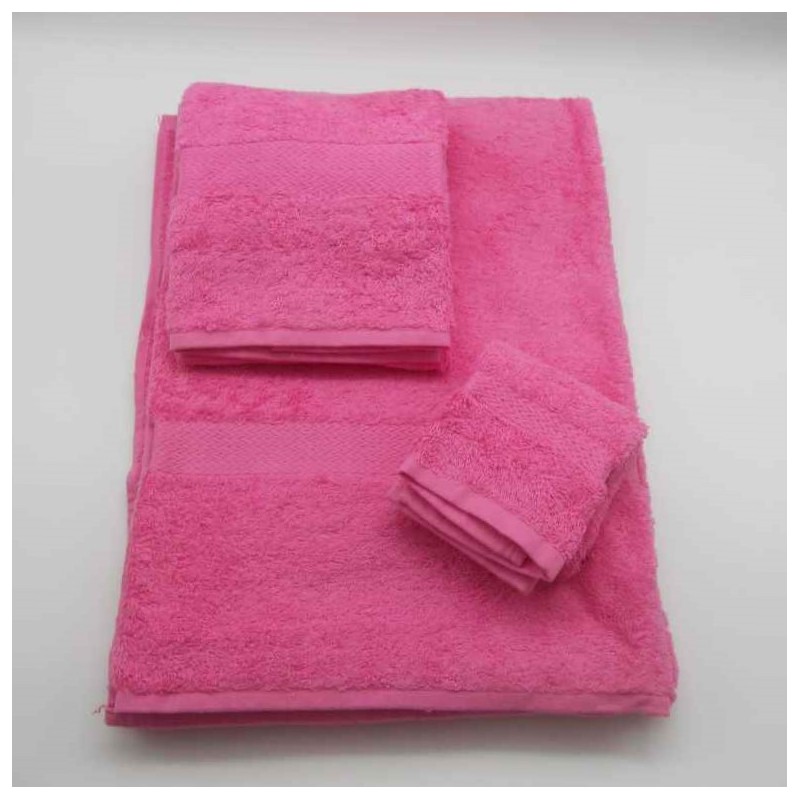 code 050200-3A-NC-3 Pc Bath towel set - Almonda - Pink