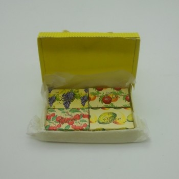 code 048025-A/C/G/M - Mini soap gift set nº 3 - apple, cherries, grapes and melon
