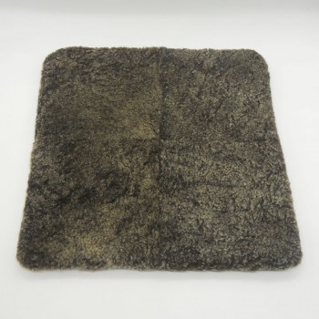 code 072403 - Sheepskin cushion cover - snowy grey -frontside