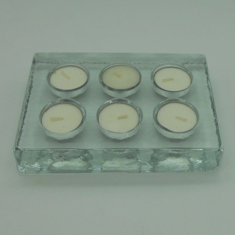 ref.015217-00 - Porta tealight múltiplo (6) - transparente