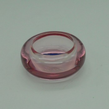 code 015207-RC-Coloured glass tealight holder - light pink - set of 4