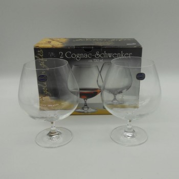 ref.015501 - Conjunto de 2 cálices de Cognac  - Golden Gifts