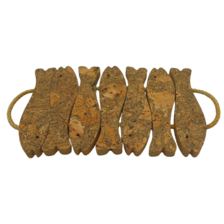 code VK-1228-7-IG - Trivet with rope 7 fishes - Icegrey