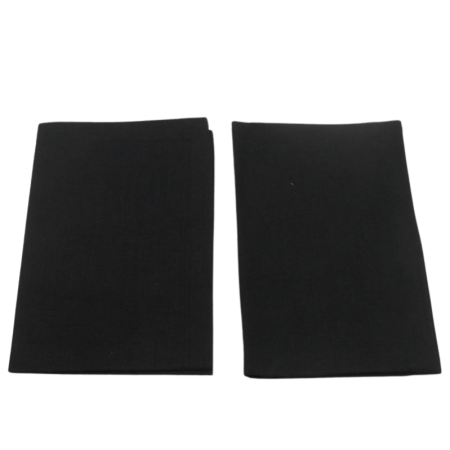code 050458 - Linen table mat 32x48 - black - set of 2