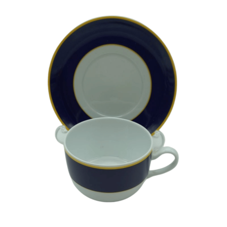 code 800501-AZ- Breakfast cup with matching saucer - blue Tejo