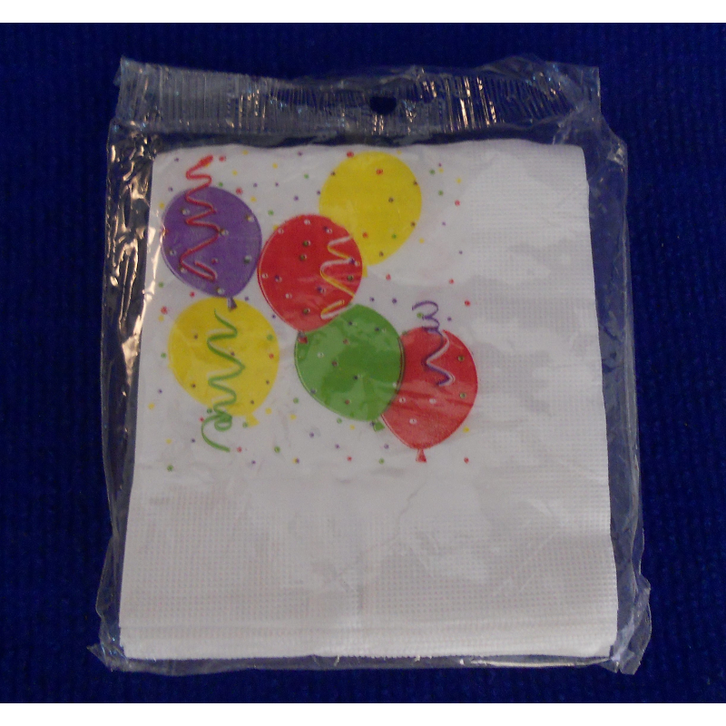 ref.073412- Guardanapo de papel Balões - conjunto de 16